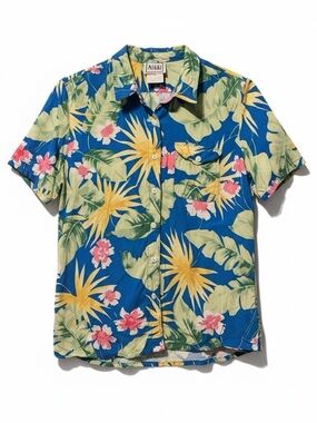 Nikki Hawaiian Button-Up Top – Size 10
